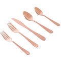Gibson Home Stravidia 20 Piece Flatware Set in Rose Gold Stainless Steel-0