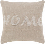 Mauriceville Beige Home Knit Throw Pillow - Clearance-0