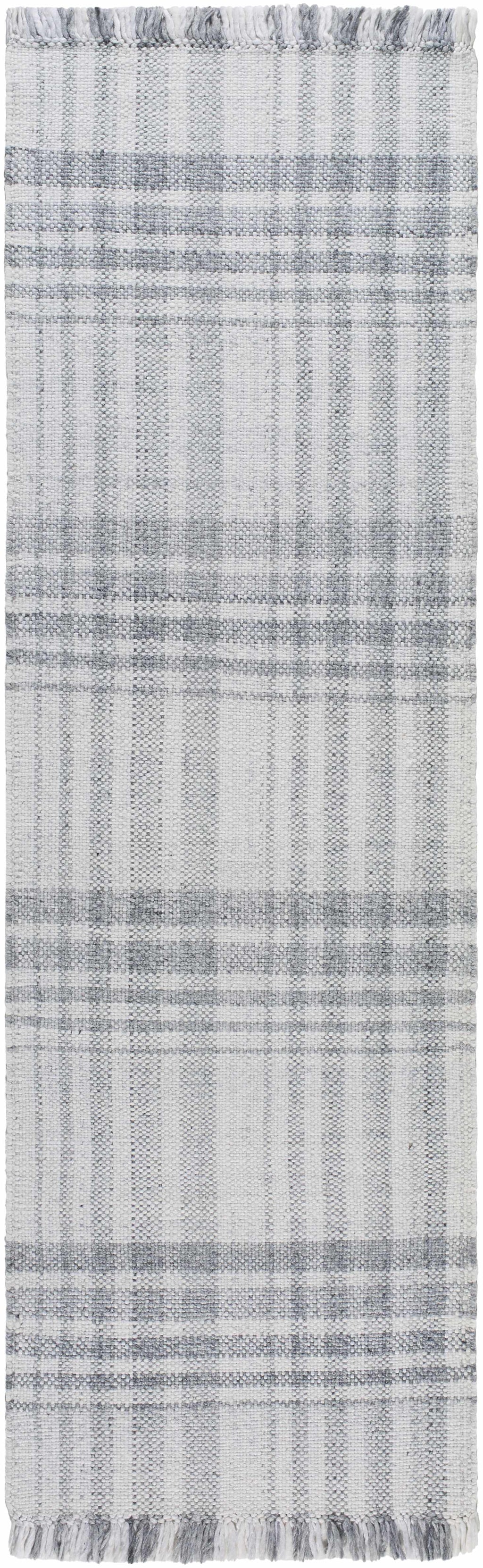 Inara Gray Plaid Area Rug - Clearance-5