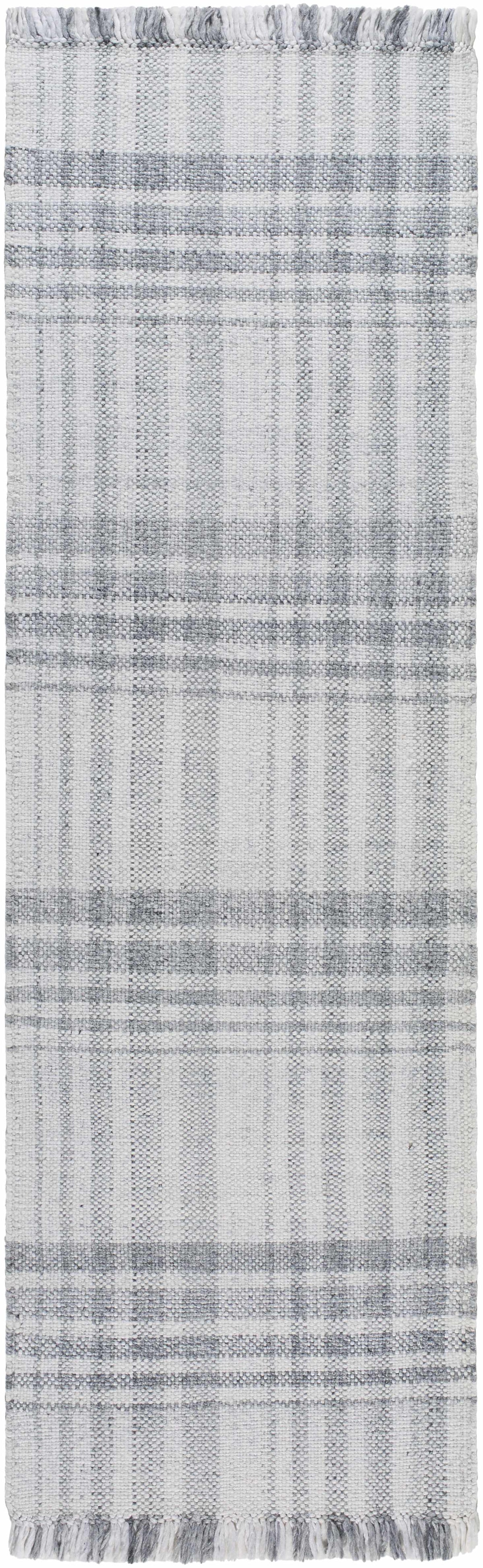 Inara Gray Plaid Area Rug - Clearance-5