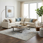 Livabliss x Our PNW Home Olympic Damask Navy Rug-1