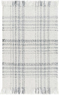 Inara Gray Plaid Area Rug - Clearance-0