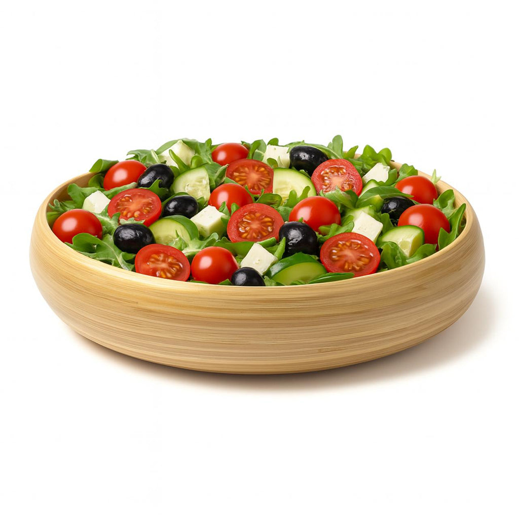 Bamboo Fruit Bowl & Home Decor Bowl (Natural)-2